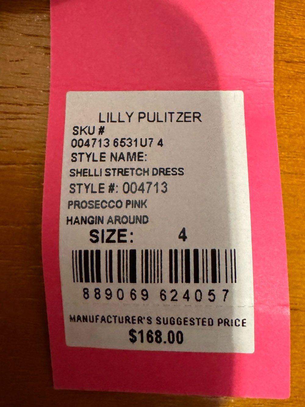 Lilly Pulitzer Pink Tropical Print Mini Dress with White Lace Trim - Picture 4 of 4
